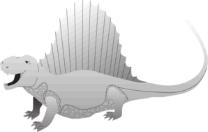 Silver Spinosaurus Clip Art